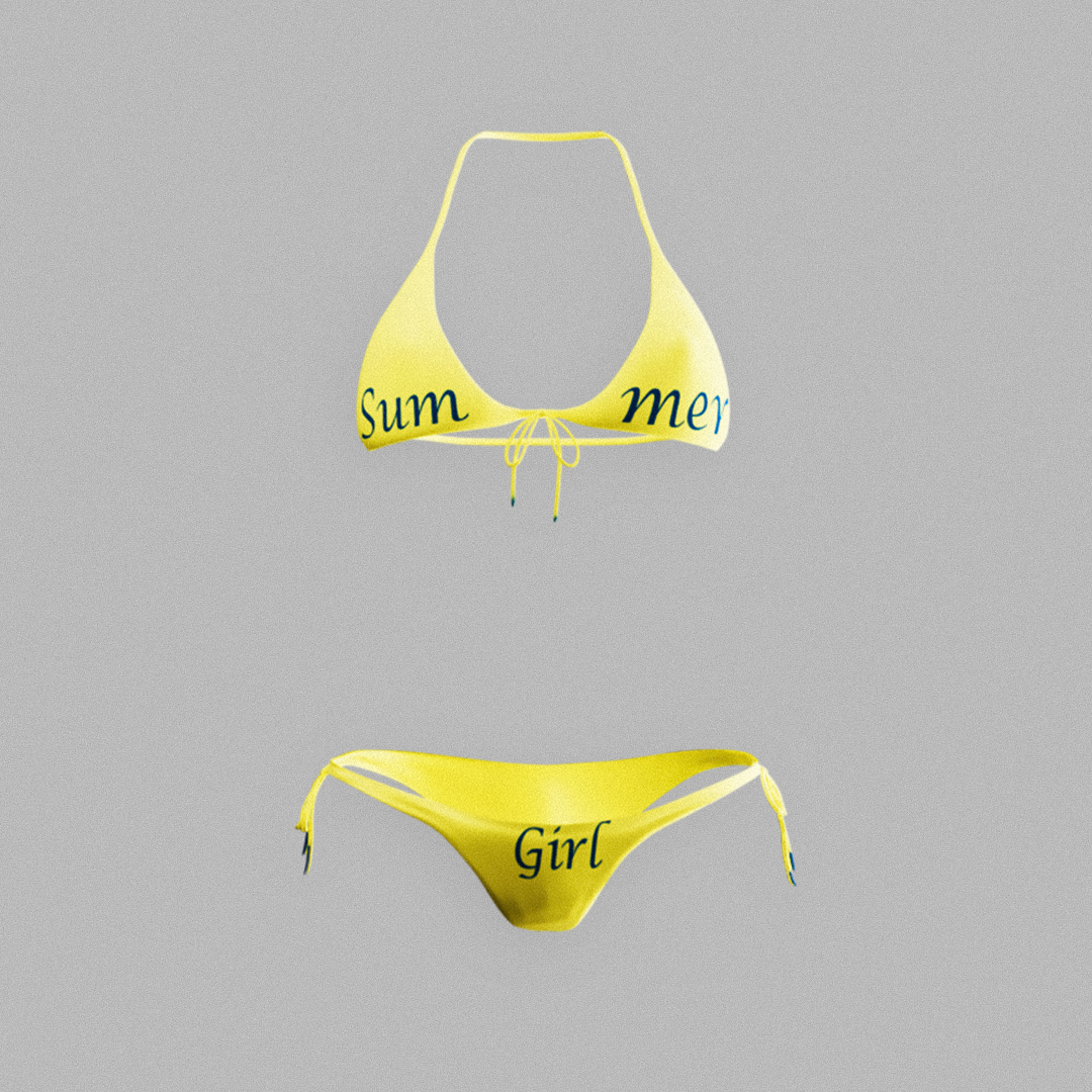 MEGA PACK SUMMER GIRL : CD DÉDICACÉ + MAILLOT DE BAIN BANANA MOON X EVA + SERVIETTE DE PLAGE + T-SHIRT JAUNE SUMMER GIRL