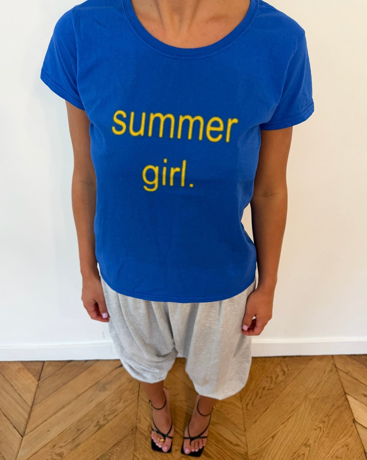 T-SHIRT BLEU SUMMER GIRL