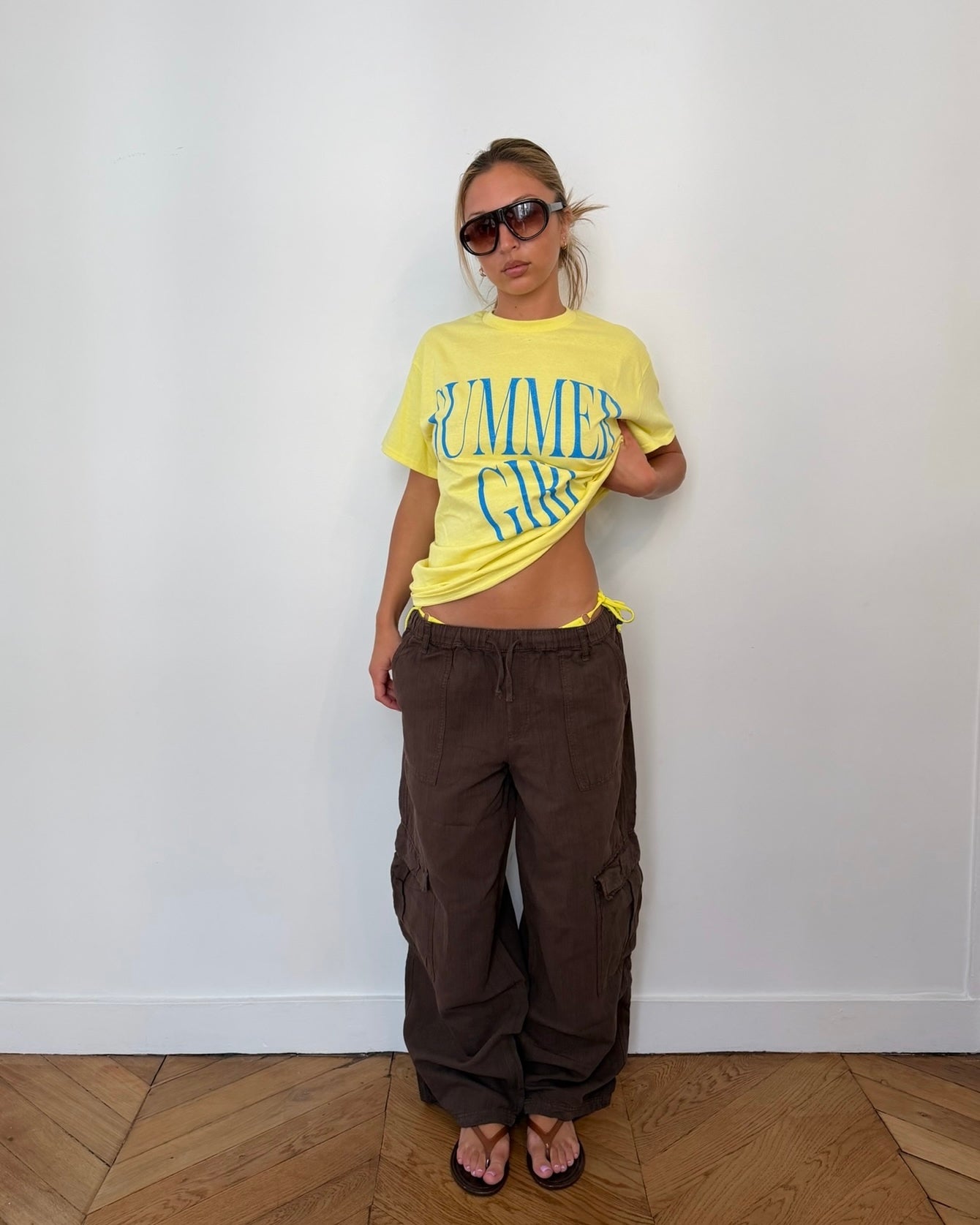 MEGA PACK SUMMER GIRL : CD DÉDICACÉ + MAILLOT DE BAIN BANANA MOON X EVA + SERVIETTE DE PLAGE + T-SHIRT JAUNE SUMMER GIRL
