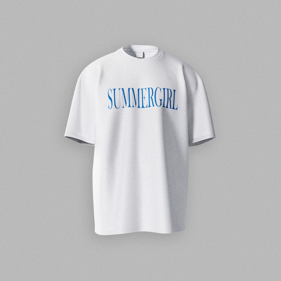 T-SHIRT BLANC SUMMER GIRL