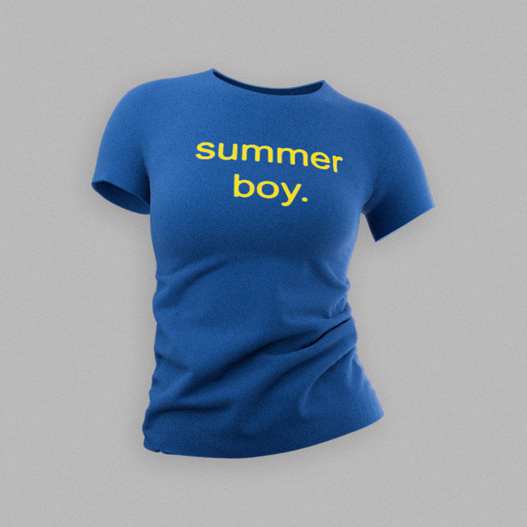 T-SHIRT BLEU SUMMER BOY